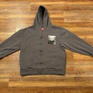 Dumbgood - Friday the 13th - Grey Zip-Up Hoodie - You’re All Doomed - Sz Large